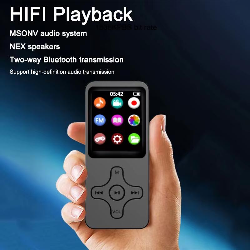 Portable Mini MP3 Player HiFi Music Speaker Bluetooth 4.0 Support Two-Way Transmission FM Radio Voice Recorder eBook For Walkman