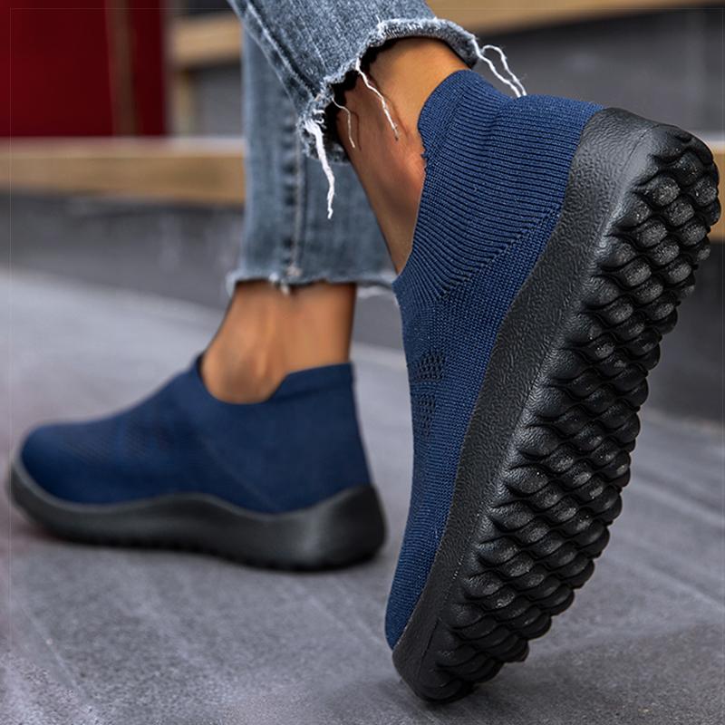 Fashion Shoes Women Slip On Sneakers Stretch Fabric Casual Zapatillas Mujer 2024 Vulcanize Shoes Women Loafers Women's Sports Sneaker