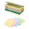 Post-it Notes, Pastel Colors, 75 X 75 Mm, 100 Sheets X 10 Pads, 6541-K