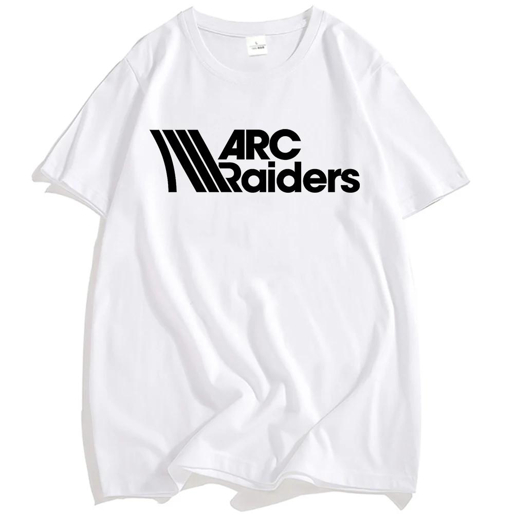 Игровая футболка ARC Raiders с принтом, круглый вырез, короткий рукав, хлопок, мужская футболка, унисекс, уличная мода, свободная, повседневная, мужская, женская футболка, футболки