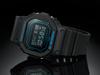 Casio Мужские кварцевые часы с resin-корпусом, водозащитой 200 м, ударопрочностью, будильником DW-5600BBM-1