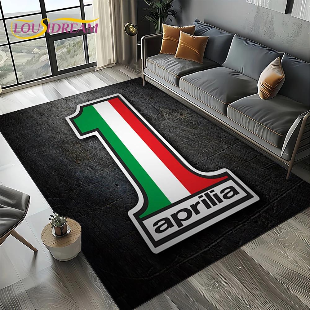 2025  Ковер с логотипом гоночного автомобиля Aprilia для мотоцикла, коврик для спальни, гостиной, украшение для дивана в доме, игровой коврик для детей, подарок