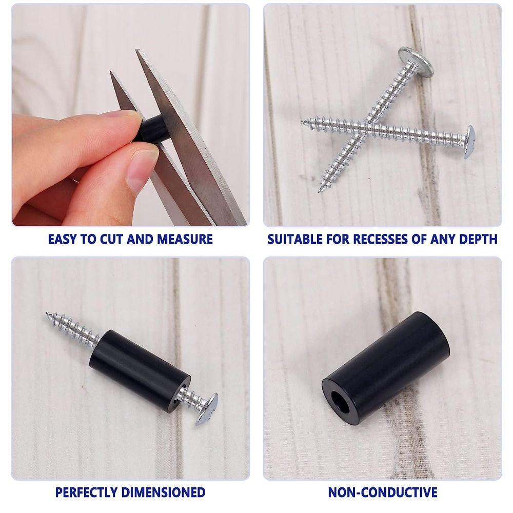 320 шт. Нейлоновые круглые прокладки Прокладки для электрических розеток Набор прокладок с винтами Винты