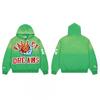 Мужская винтажная хлопковая толстовка с капюшоном Streetwear с графическим принтом Пуловер Свитшот Осень 2025