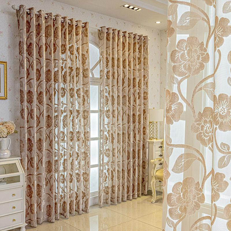 Европейский экран занавеска прозрачный балкон прозрачный занавеска окно экран затемнение гостиная спальня