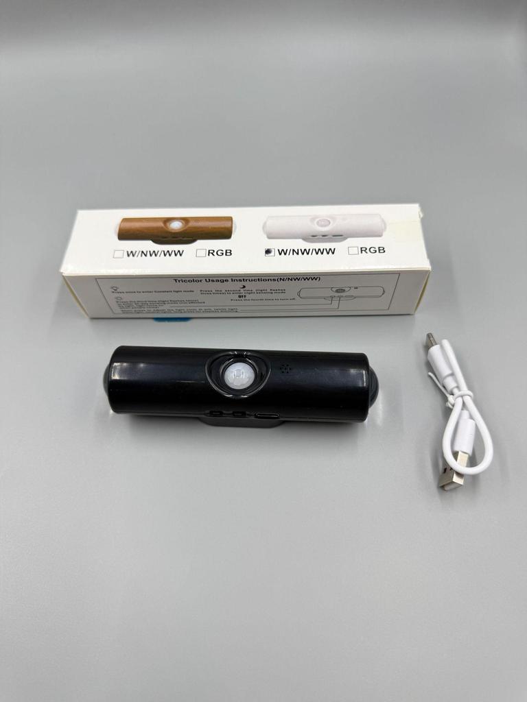 Перезаряжаемый настенный светильник: Беспроводная прикроватная лампа с датчиком движения и цветным градиентом для спален и коридоров