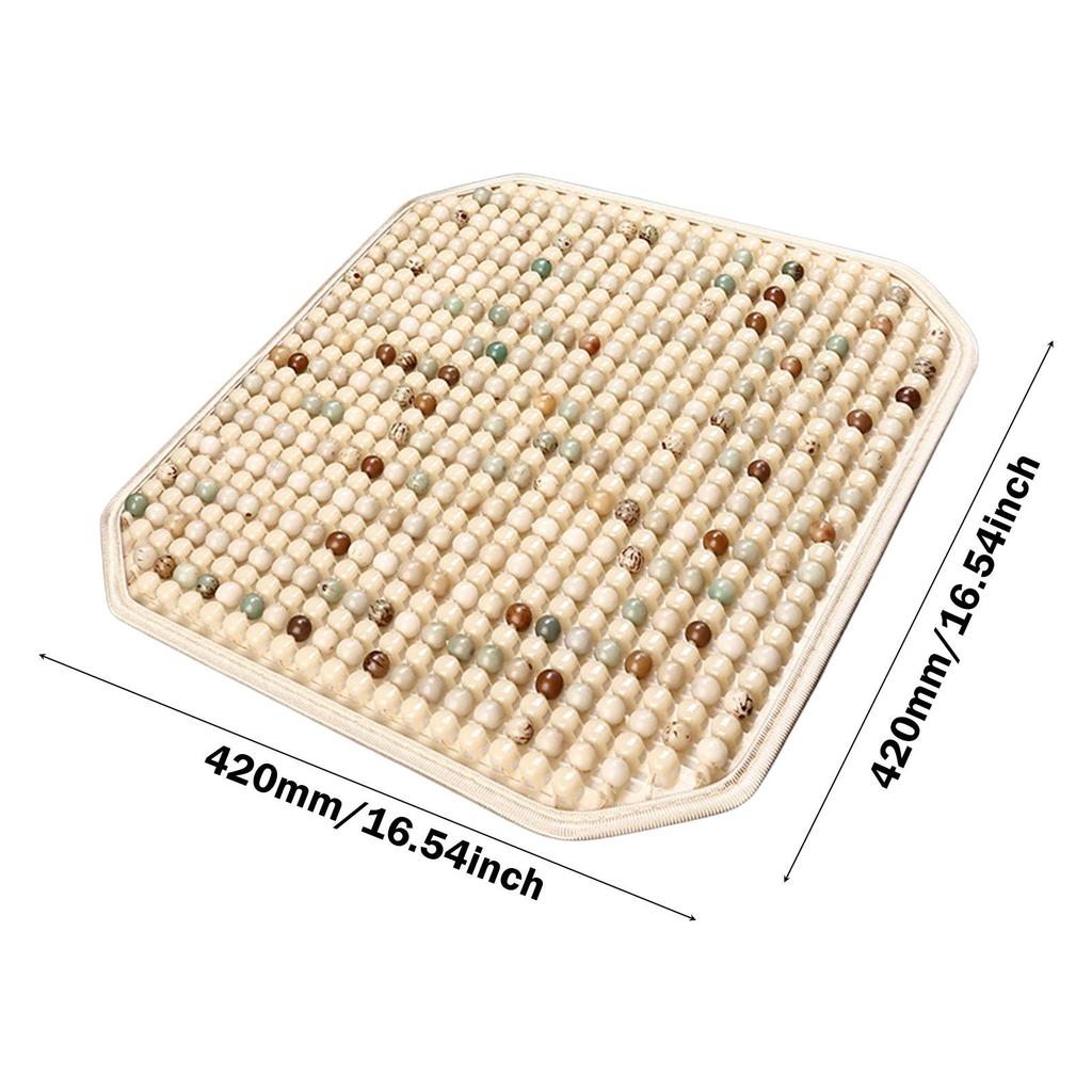 Деревянная накидка на сиденье с бусинами Охлаждающий коврик Украшение Многоцелевой Летний Аксессуар для интерьера автомобиля для офисного кресла Седан