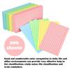 Colored Index Cards, 200 Lined Learning Flash Cards, Index Stickers, Lined Note Cards, Blank Note Cards, Note Cards, Business Cards