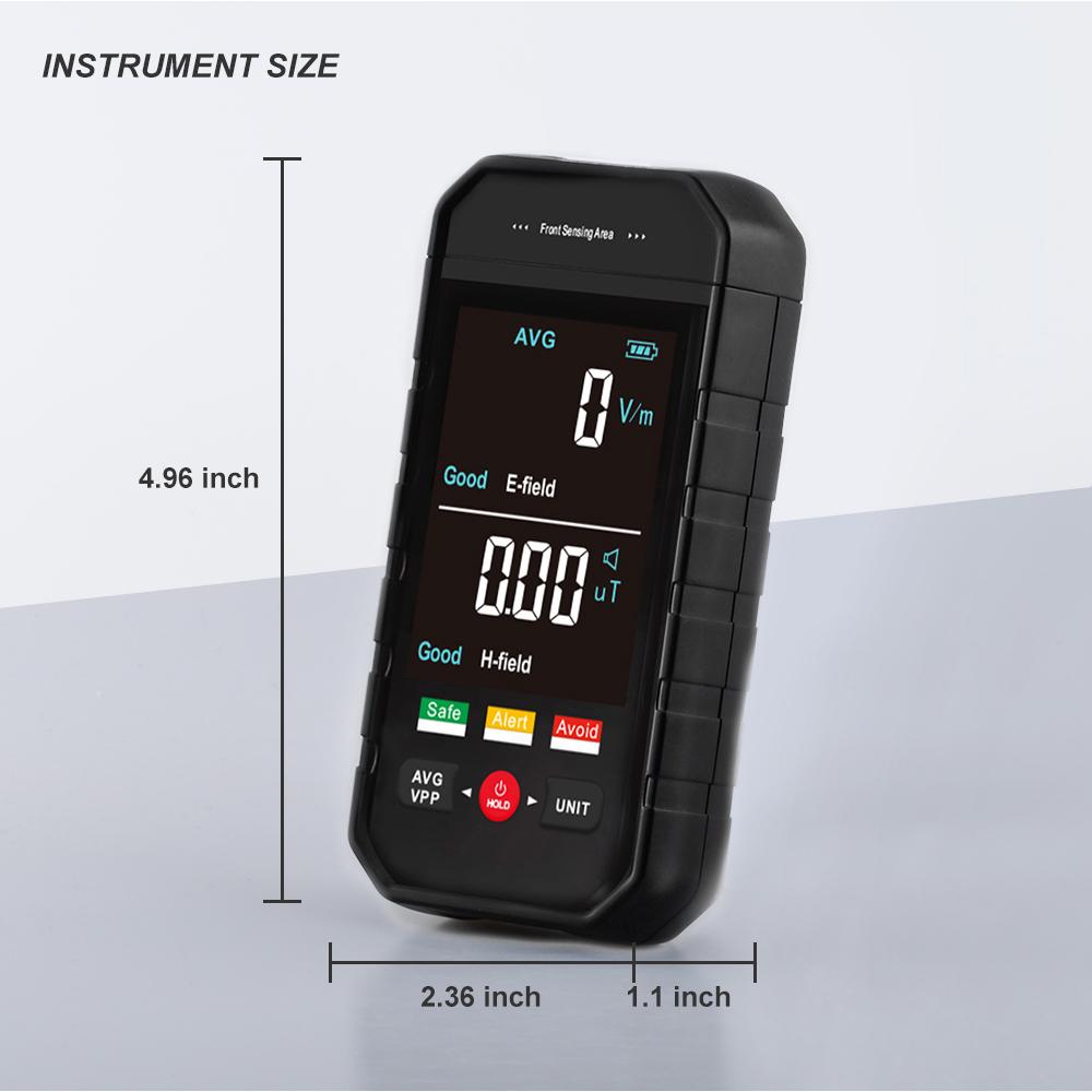 ET925PRO Ручной портативный тестер электромагнитного излучения с большим ЖК-дисплеем Электрическое поле