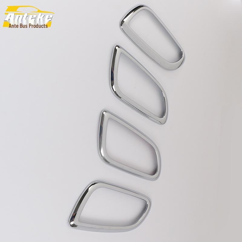 Dodge Journey 2010-2013 Interior Door Bowl Bright Ring Handle Decorative Frame Accessories