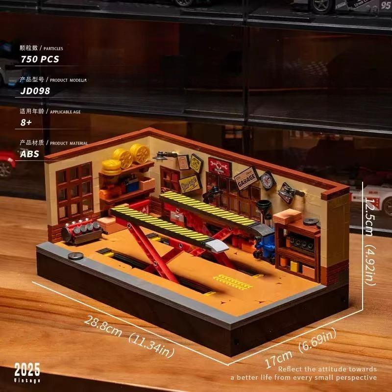 MOC Городские Скоростные Гонки Спорткар Ремонтный Гараж Строительные Блоки Конструктор DIY Сборка Кирпичики Игрушки для Детей Взрослых Мальчиков Подарки