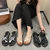 Roman Sandals Fairy Fairy Wearing Beach Shoes 2025 Summer New Student Internet Celebrity Cool Flat Soft Sole Women's Shoes