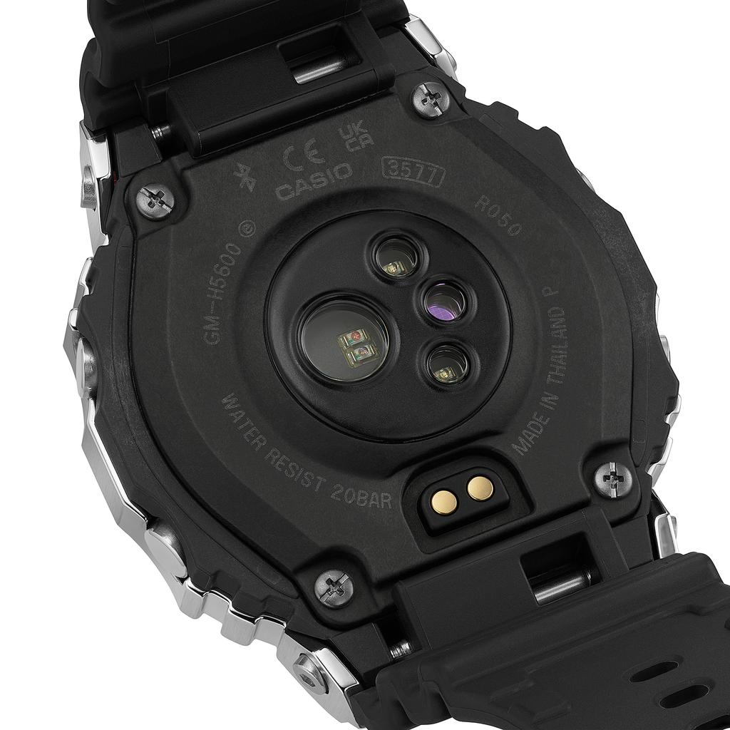 Casio Мужские часы G-SHOCK GM-H5600-1, стальной корпус, водонепроницаемость 200 м, цифровые, ударопрочные, кварцевые