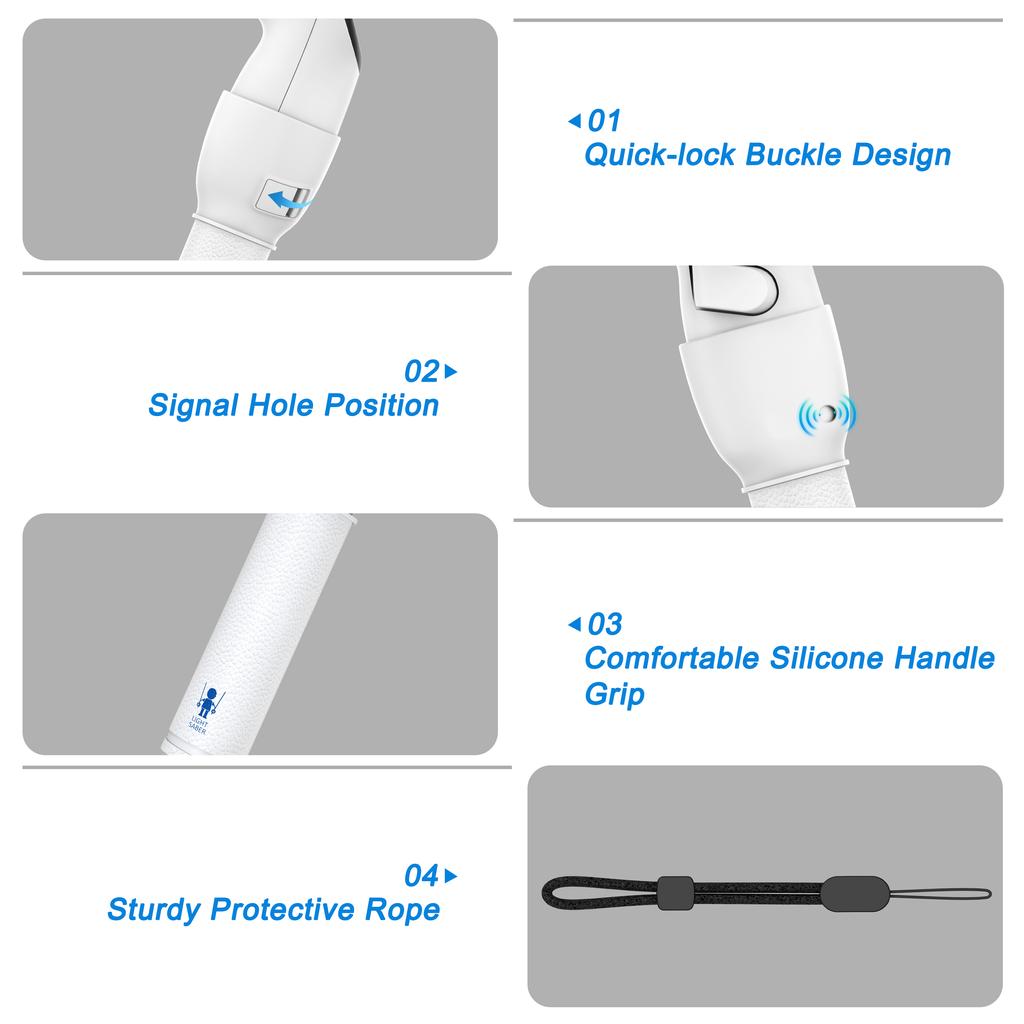 VR Games Controller Extensions Long Arms for Meta Quest 3 Handles Golf Club GorillaTag Grips for Meta Quest 3 Accessories