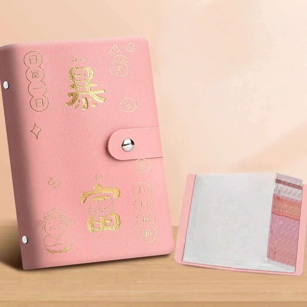 Chinese New Year Envelop Savings Challenges Book God of Wealth Style Cash Budget Notebook  Unisex