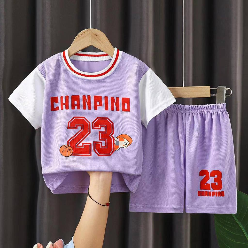 Kids' Basketball Suit Summer Quick-drying Suit for Girls Boys' Training Suit