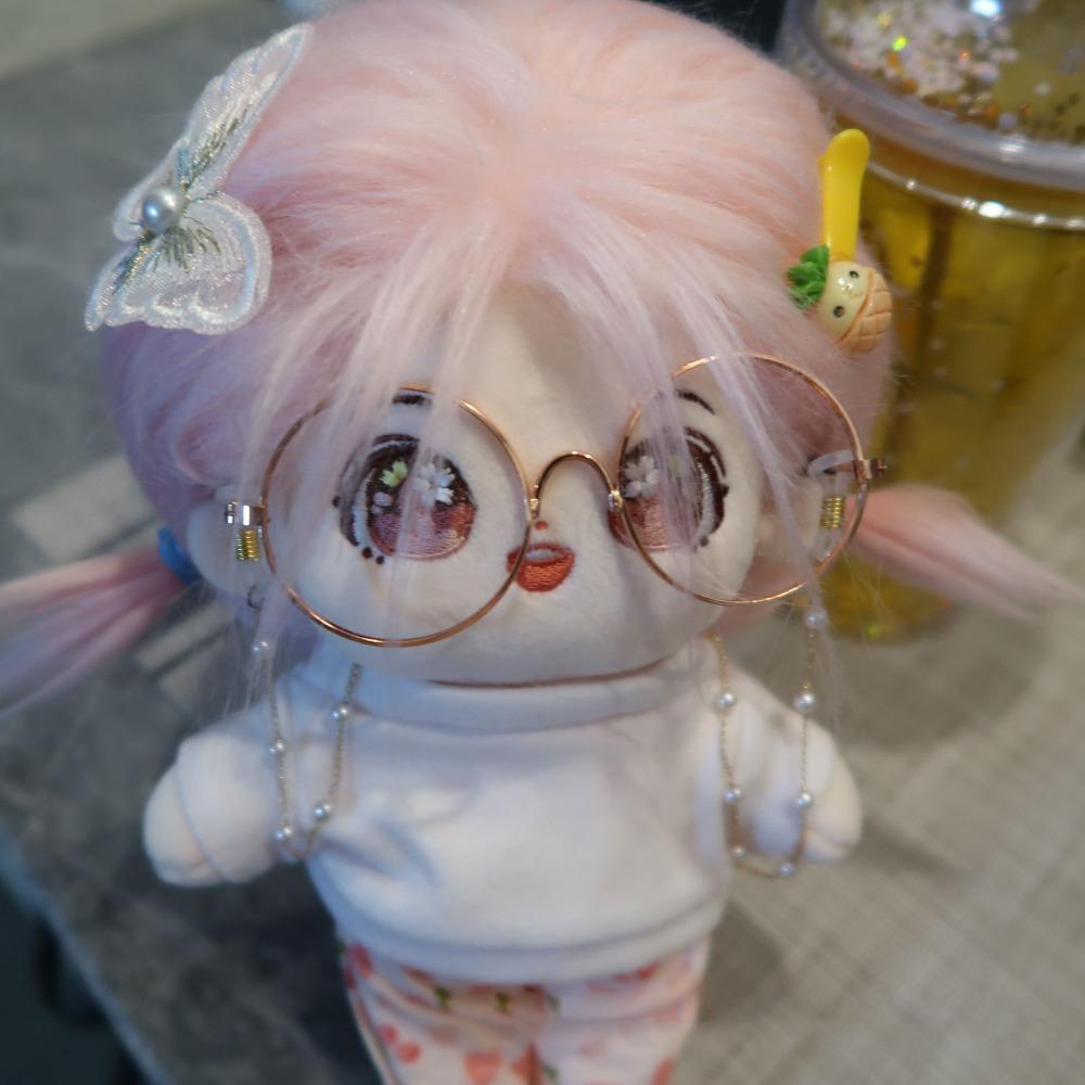 Multi Color Round Frame Glasses 10CM Mini Doll Glasses Toy Decorative Glasses Dolls Accessories