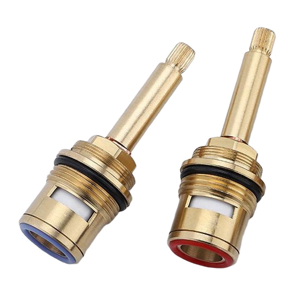 Каплестойкие Сменные Вентили Смесителя Латунные Керамические Картриджи со Штоком Горячей и Холодной Воды Золотник Легко Устанавливаются