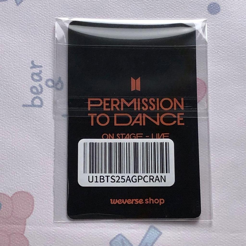 [Б/У] BTS P.T.D STAGE-SEOUL Глобальное лимитированное издание Торговая карта Джин