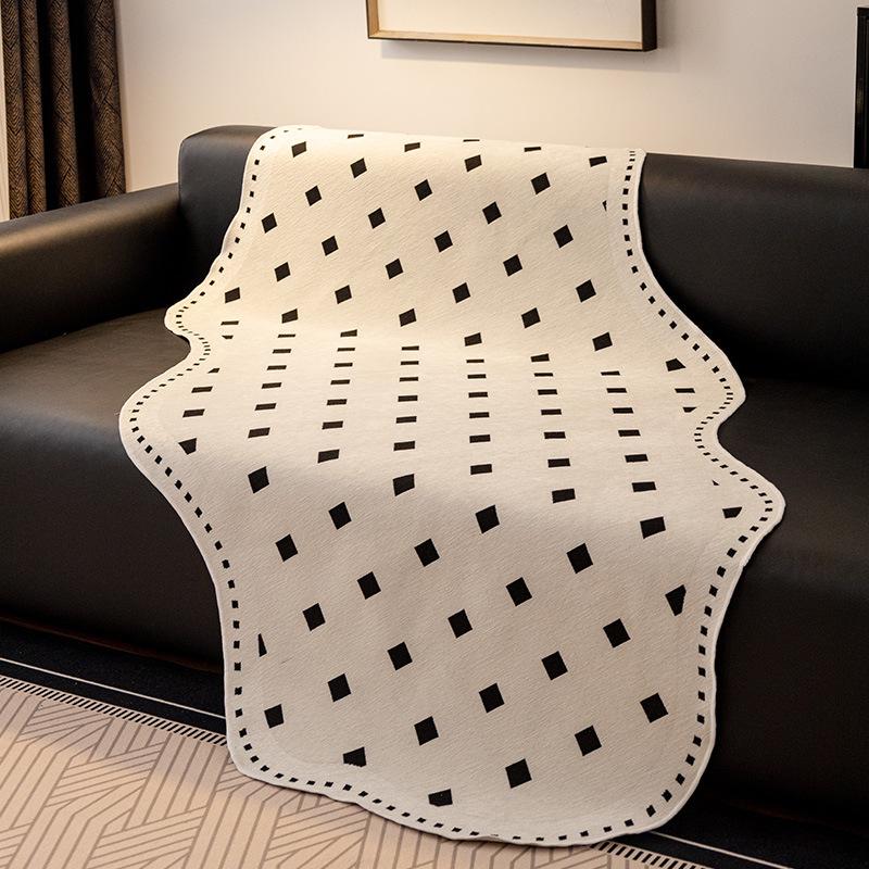 Special Special-Shaped Sofa Cushion For Leather Sofa, Universal In All Seasons New Fixed Non-Slip Sofa Cover Cloth Cover Towel