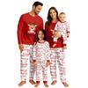 Принт Милый Семейный Комплект Пижамы, Домашняя Одежда, Семейный Комплект Топ с Длинным Рукавом и Брюки