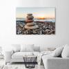 Печать на холсте Stones Zen Beach Brown