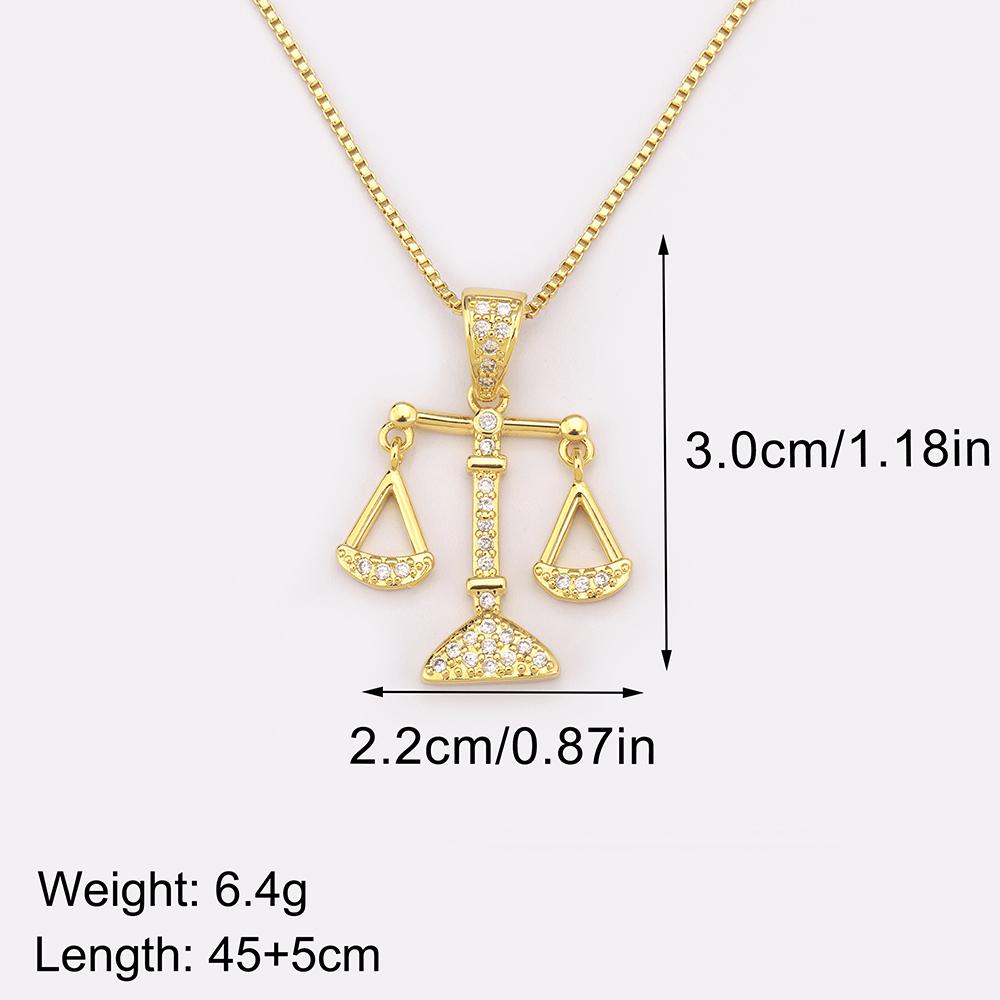 Nidin New Popular Balance Hammer Pliers Shape Charm Pendant Necklace 3 Styles For Women Pave Shiny Crystal Zircon Jewelry Gifts