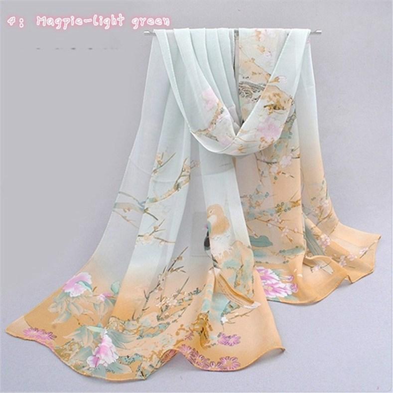 Fashion Women Chiffon Scarf Print Pattern Silk Scarves Shawl High Quality Chiffon Scarf