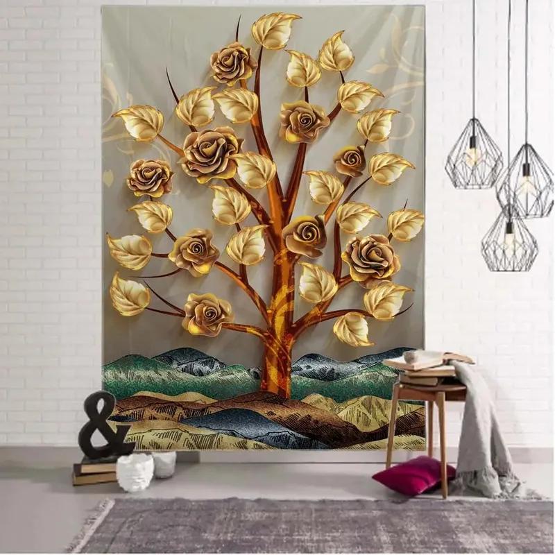 Винтажный настенный гобелен со слоном, украшение для офиса, гостиной, настенный гобелен для дома