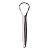 Stainless Steel Tongue Scraper Achieve Maximum Cleaning Anti-slip Handle Smooth Surface Semicircle Tongue Scraper