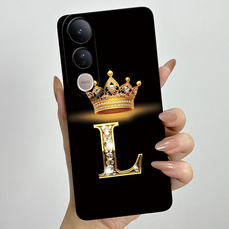 Для Vivo V50 Lite 5G Чехол Роскошные Буквы Пара Силиконовые Мягкие Чехлы Для Телефона Для Vivo V50 V50Lite 5G Защита Камеры Задняя Крышка
