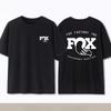 Летняя хлопковая commemorative футболка Fox Racing для кросс-кантри и горного велосипеда, оверсайз, высокое качество, модный топ с коротким рукавом и круглым вырезом для мужчин и женщин