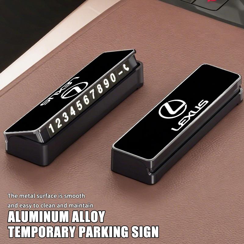 For Lexus Car Temporary Parking Phone Number Card Accessories RX350 IS250 CT200h ES250 ES300h NX300h IS200 GS300