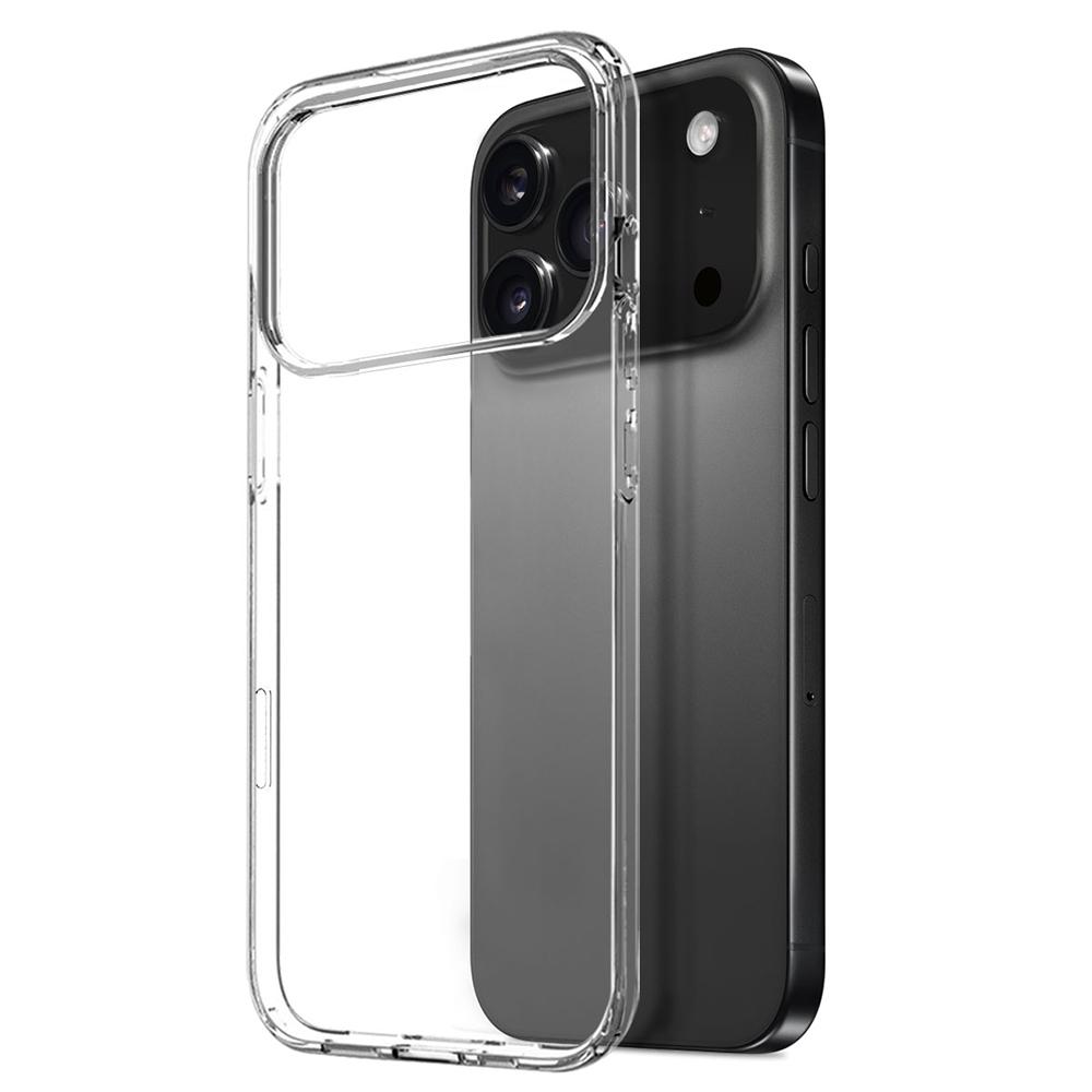 NORTHJO For iPhone 17 Pro Case Soft TPU Clear Phone Cover with Tempered Glass Screen Protector