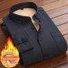 Мужская рубашка Urban Trend из утолщенного бархата с длинным рукавом – теплая повседневная и деловая рубашка
