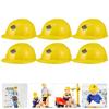 6pcs Clothing Tool Hat Baby Party Hats for Kids Child Hard Plastic Construction Worker Toy