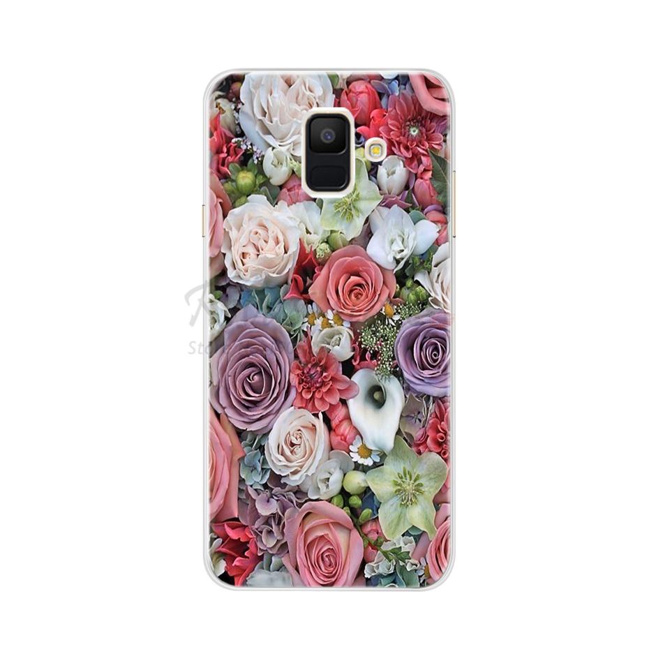 Для чехла Samsung A6 2018 Чехол A600F Мягкий Силикон ТПУ Задняя Крышка Чехол для Телефона Для Samsung Galaxy A6 Plus 2018 A605 A605F A 6 Чехол
