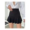 Women's Pleated Crepe Mini Shorts Skirt