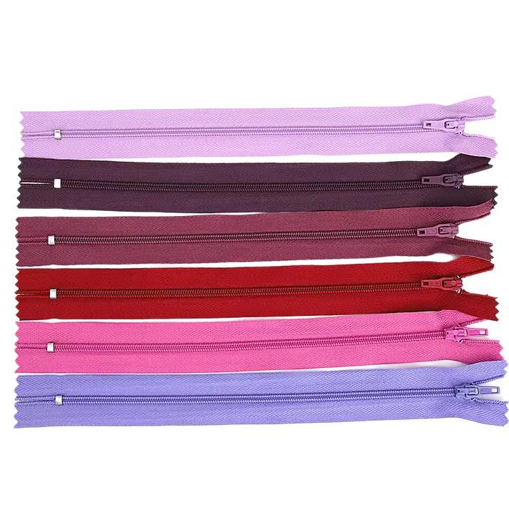 Three Force Short 20CM Nylon Zipper for Dress Pants - Colored Closed-End Fly Zipper Fabric Accessory