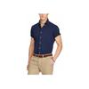 Polo Ralph Lauren Solid Color Single-Breasted Short Sleeve Shirt Men Shirts Navy-Blue MNPOWOV1N810174-B82