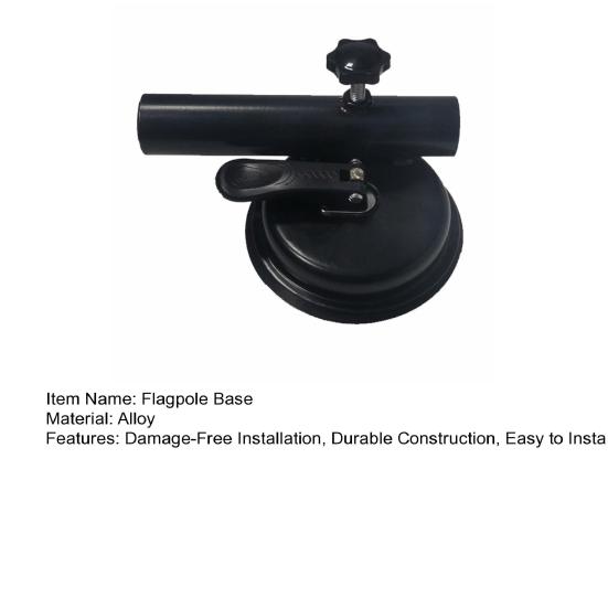 Установка без повреждений. Основание флагштока. Конструкция из сплава. Быстрое крепление для флага. Присоска. Держатель флагштока. Кронштейн для флага.