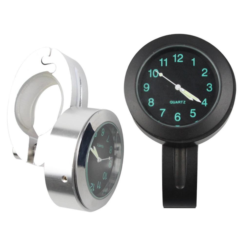 7/8" Universal Motorcycle Handlebar Watch Bike Hand Grip Bar Mount Dial Clock Waterproof For Scooter Bicycle Motor