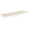 Sun Lounger with Table and Cushion Solid Acacia Wood
