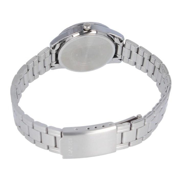 Casio LTP-V005D-7B2 Женские кварцевые аналоговые часы из нержавеющей стали Серебристые