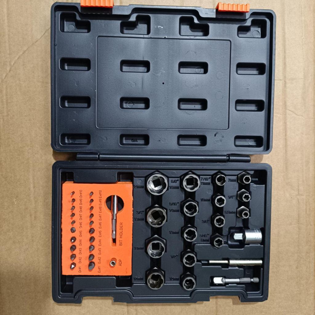 Набор из 14 экстракторов гаек и винтов для поврежденных и некомплектных крепежей