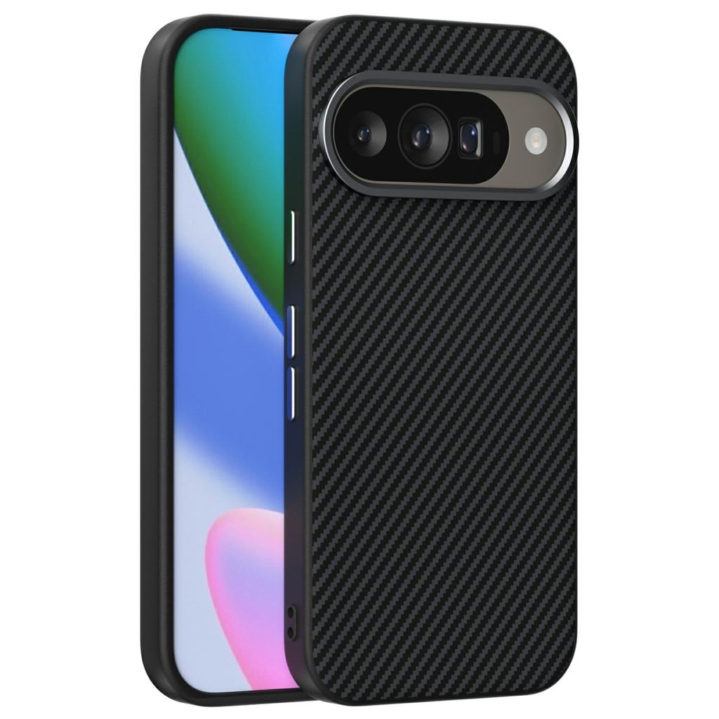 ABEEL Для Google Pixel 10 / 10 Pro Магнитный чехол Текстура углеродного волокна ТПУ ПК ПУ Задняя крышка телефона
