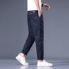 Мужские брюки из хлопка, повседневные эластичные мужские брюки, мужские длинные прямые, высокое качество, 4 цвета, брючный костюм больших размеров 42, 44, 46 CY6236