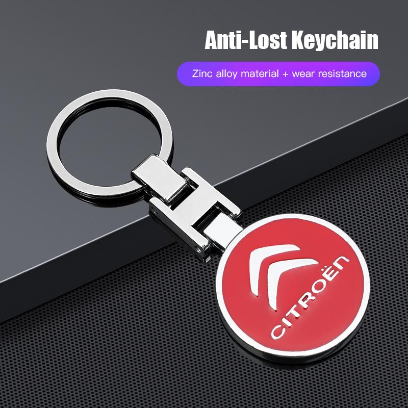 1Pcs High Quality Metal Car Logo Keychain For Citroen C1 DS3 C2 C3 Vts C4 Saxo C4L C5 C6 C8 Xsara C3-XR Picasso Berlingo Cactus