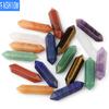 Natural Stone Crystal Hexagonal Pyramid Yoga Ornament Jewelry Feng Shui Degaussing Double Pointed Pendant