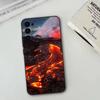 Volcano   Phone Case Black Silicone Soft For Samsung S25,S24,S21,S22,S23,S30,Ultra,S20,Plus,Fe,Lite